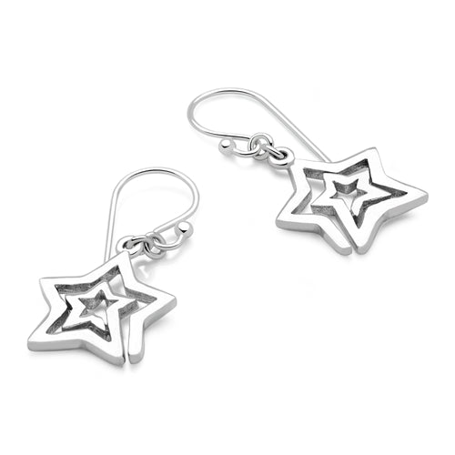 Inward Star Earrings