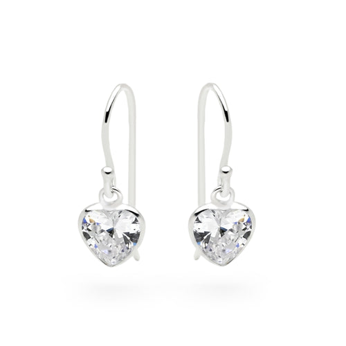 Crystal Heart Earrings