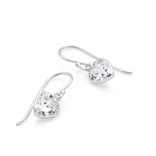 Crystal Heart Earrings