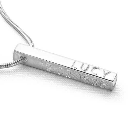 Personalised Bar Pendant (Polished)