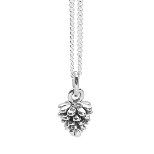 Silver Pine Cone Pendant
