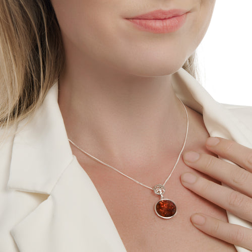 Amber Tree of Life Pendant