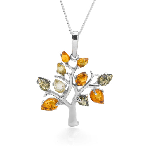 Amber Tree Pendant