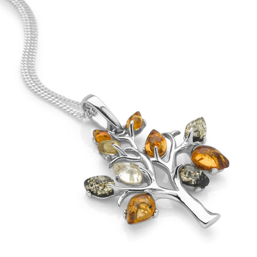 Amber Tree Pendant
