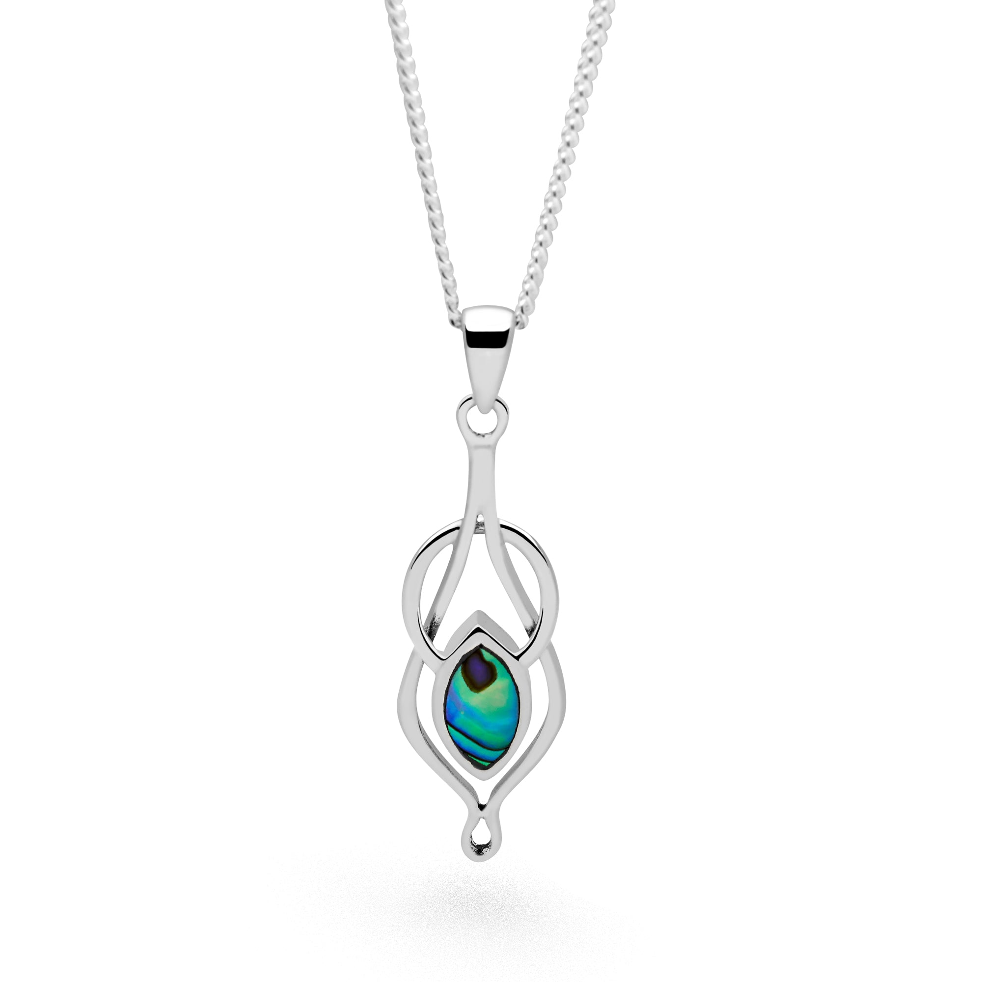 Abalone Abyss Pendant Silver Pendants P2829 Silver by Mail