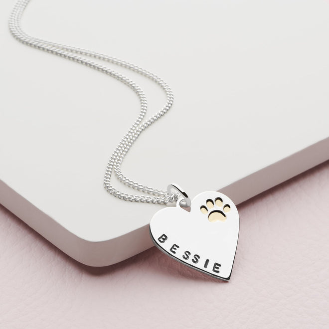 Personalised Paw Pendant