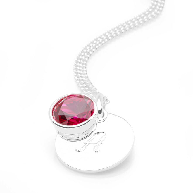 Personalised July Pendant
