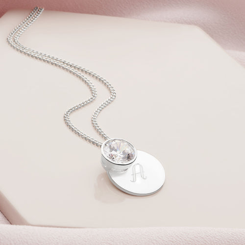 Personalised December Pendant Necklace