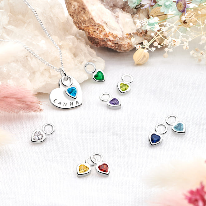 Birthstone Heart Pendant