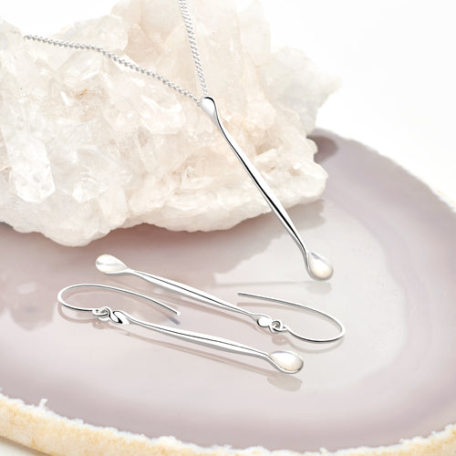 Frosted Tear Pendant