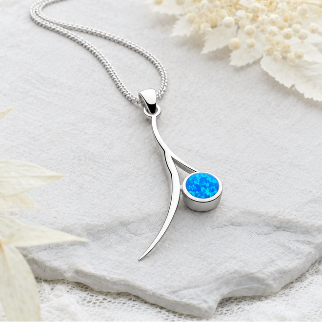 Opal Willow Pendant