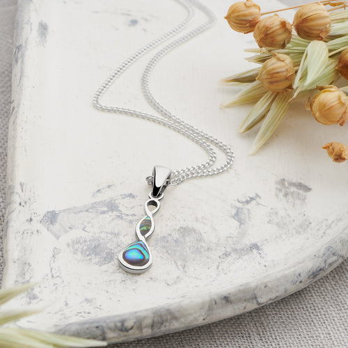 Abalone Infinity Pendant