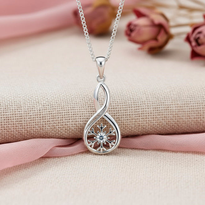 Infinity Snowflake Pendant