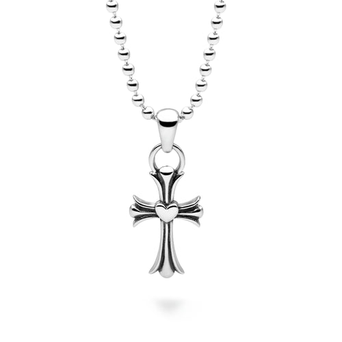 Cross Pendant 65cm Ball Chain