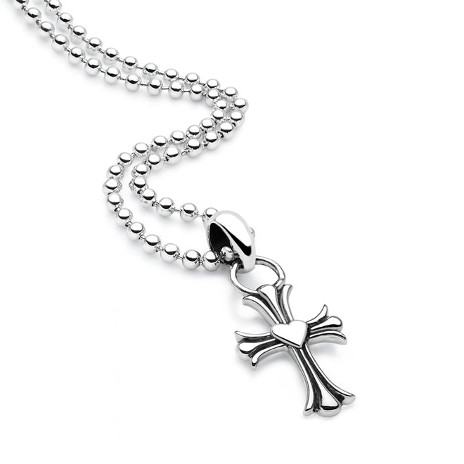 Cross Pendant 65cm Ball Chain