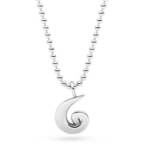 Horizon Swirl Pendant 65cm Ball Chain