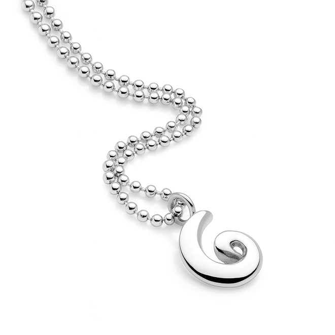 Horizon Swirl Pendant 65cm Ball Chain