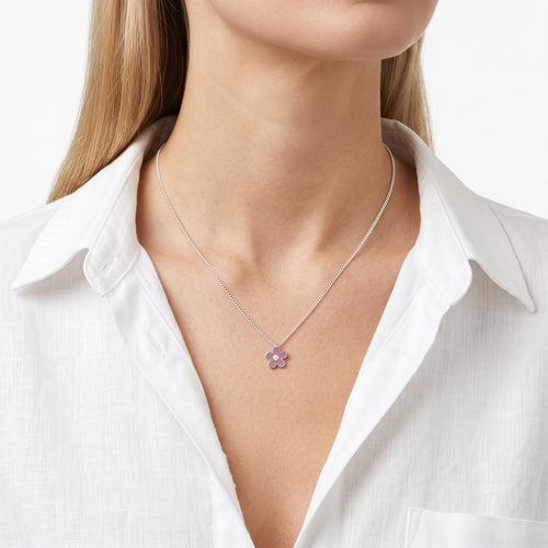 Forget Me Not Pendant Purple