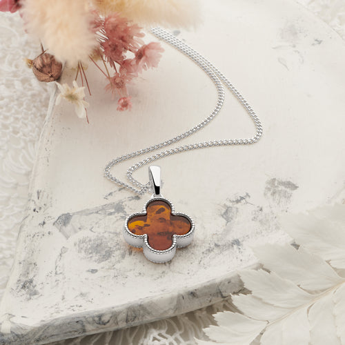 Amber Clover Pendant
