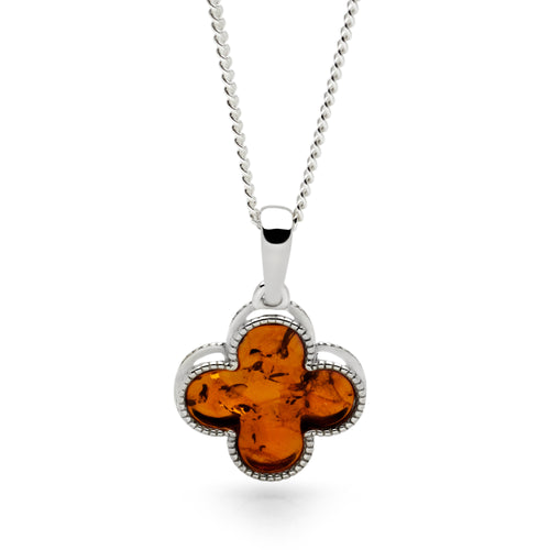 Amber Clover Pendant
