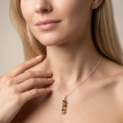 Amber Cascade Pendant