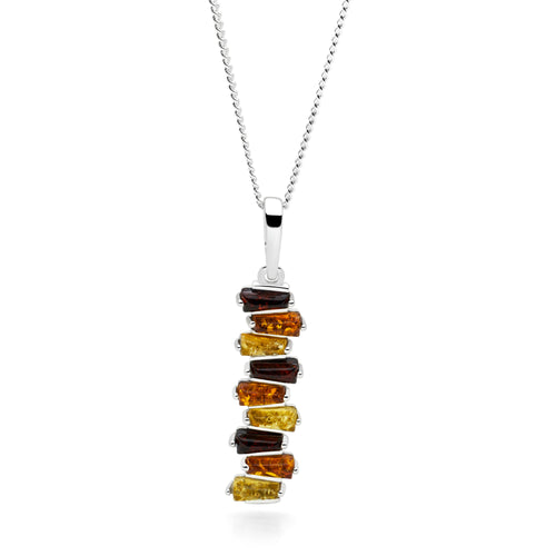 Amber Cascade Pendant