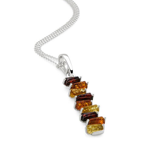 Amber Cascade Pendant