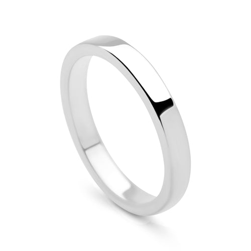 Flat Silver Band Ring