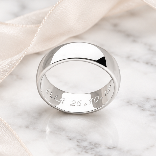 Hidden Message Ring (D-Shaped)