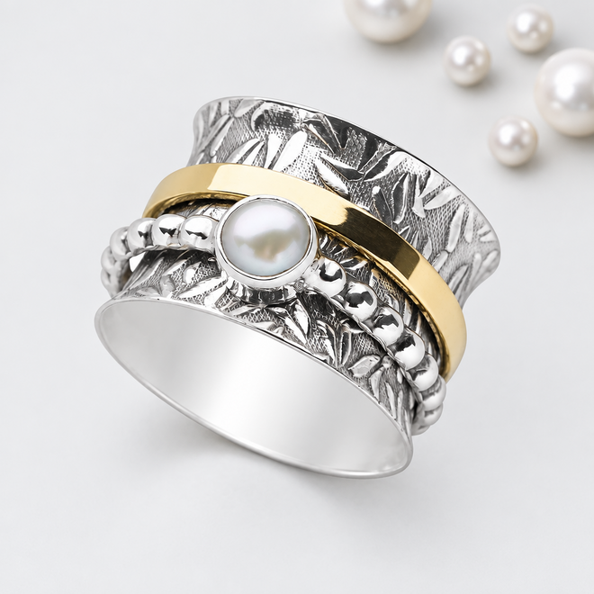 Pearl Spin Ring