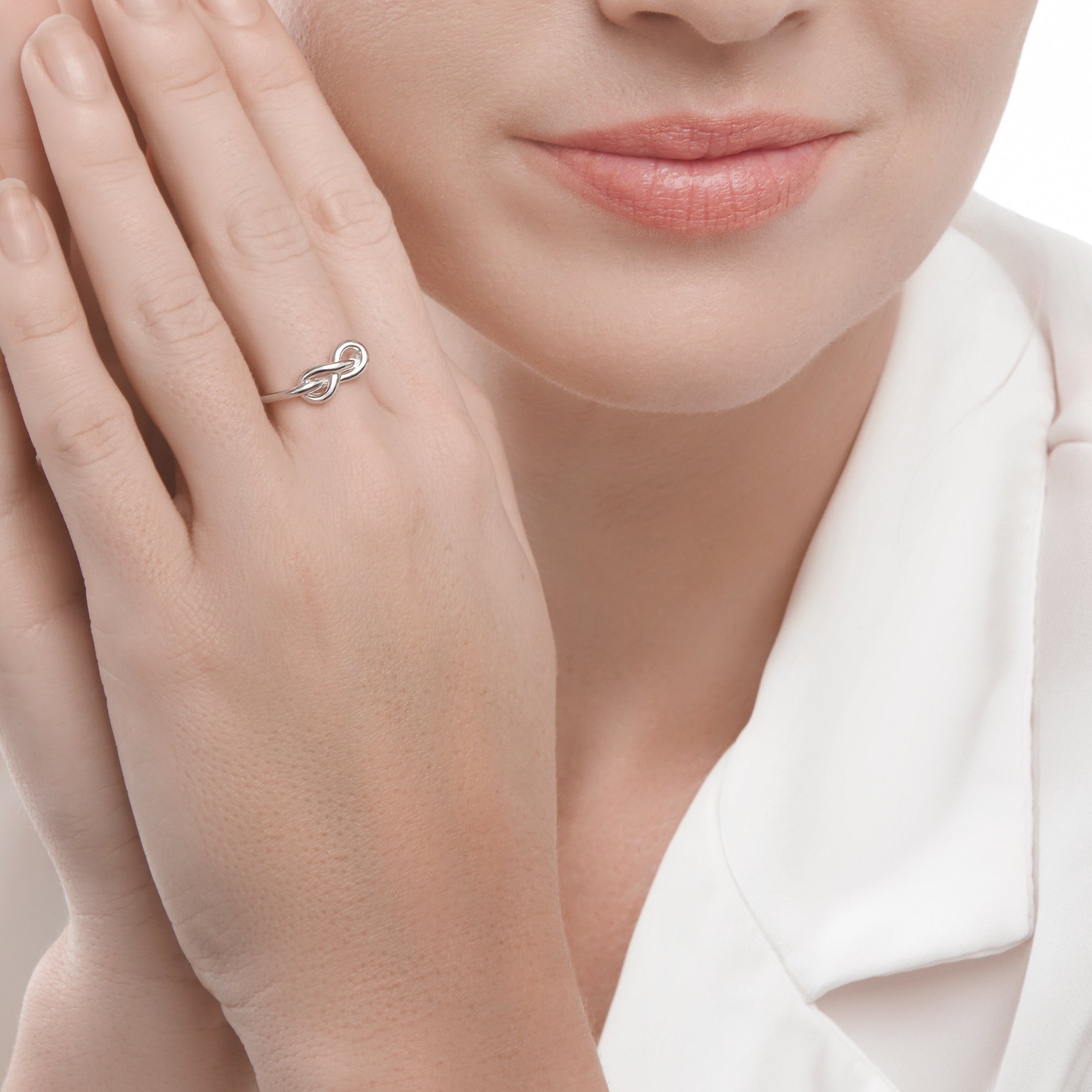Forever Knot Ring Silver by Mail