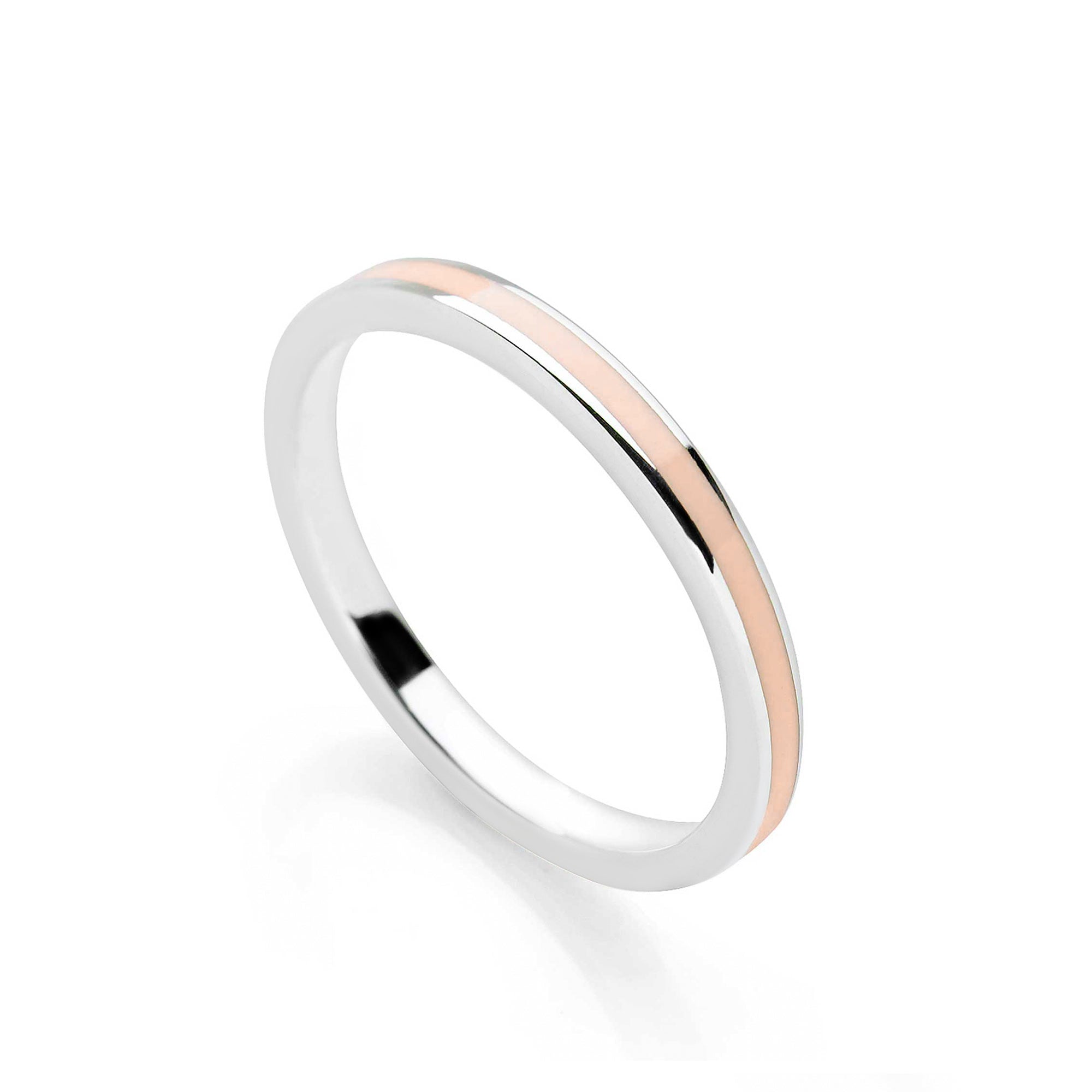 Pink Stack Ring – Silver by Mail