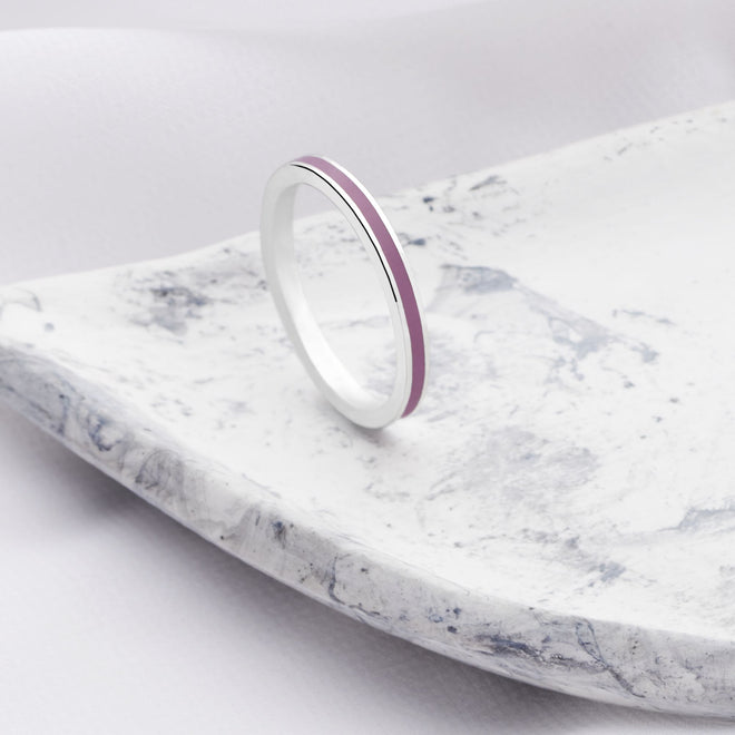 Soft Purple Stack Ring