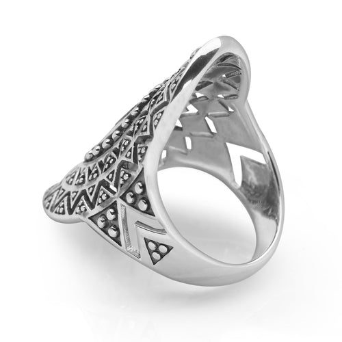 Silver Mandala Ring