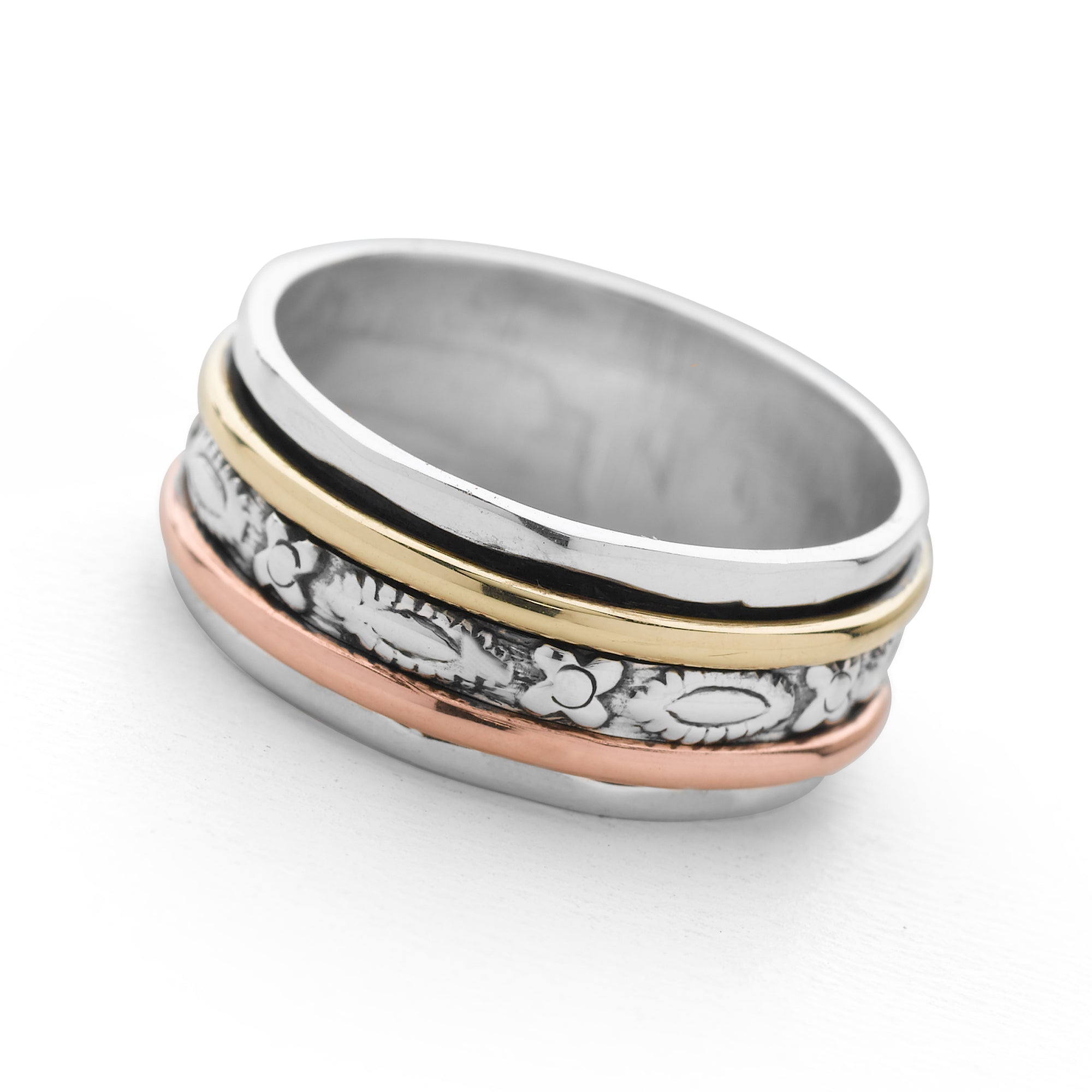 Woodland Spin Ring | Silver Rings | R1906 – Silver by Mail