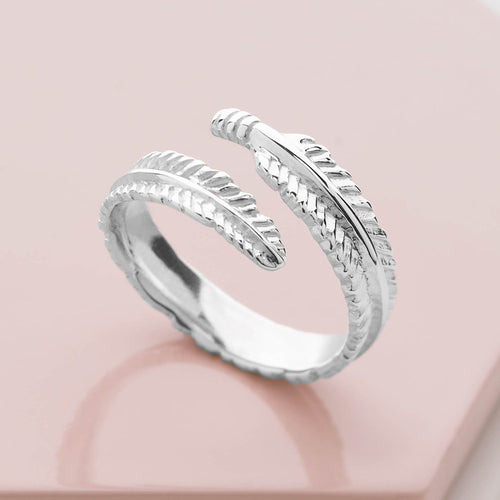 White Feather Ring