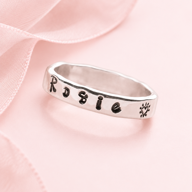 Personalised Script Ring