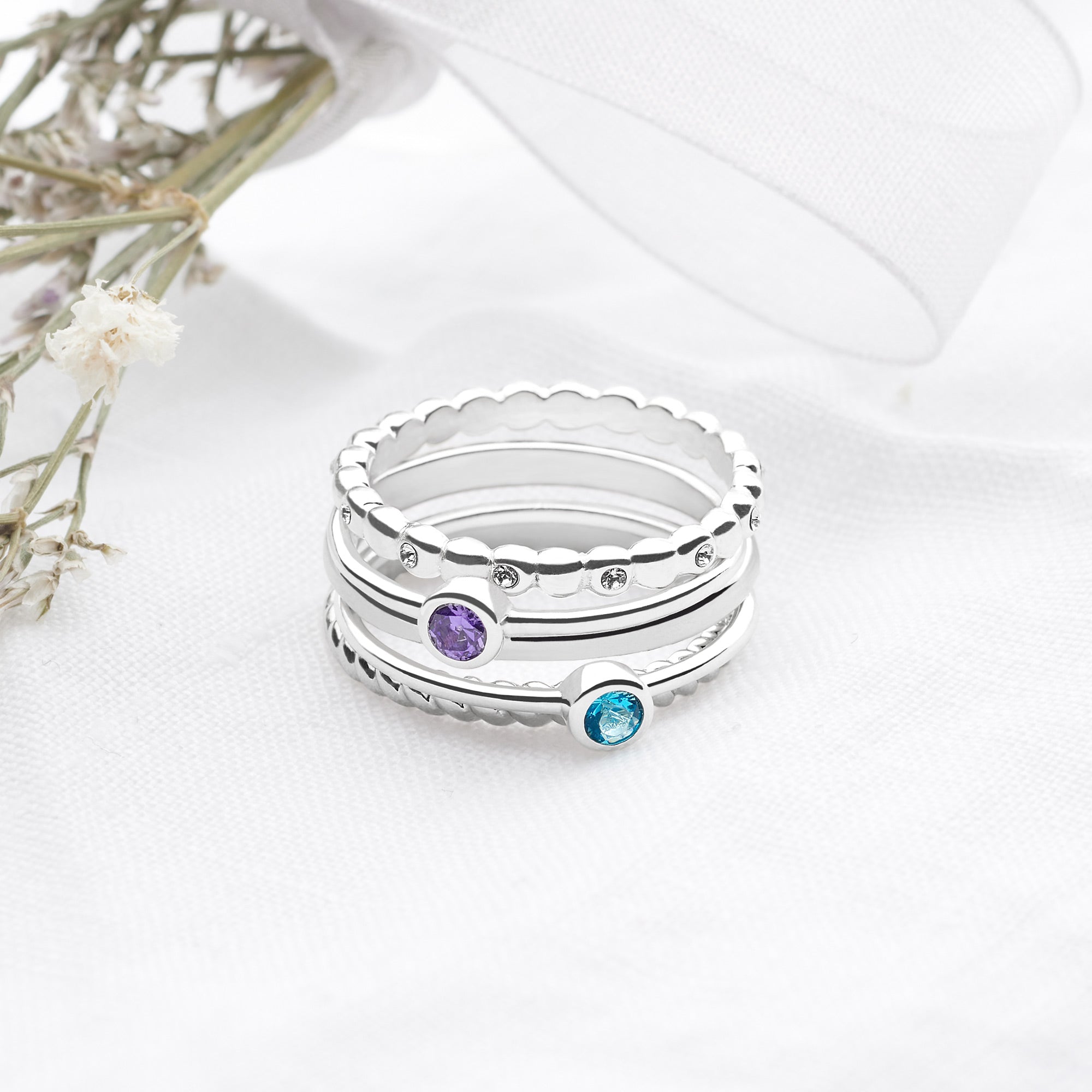 January Sparkle Ring | Silver Rings | R2121 – Silver by Mail