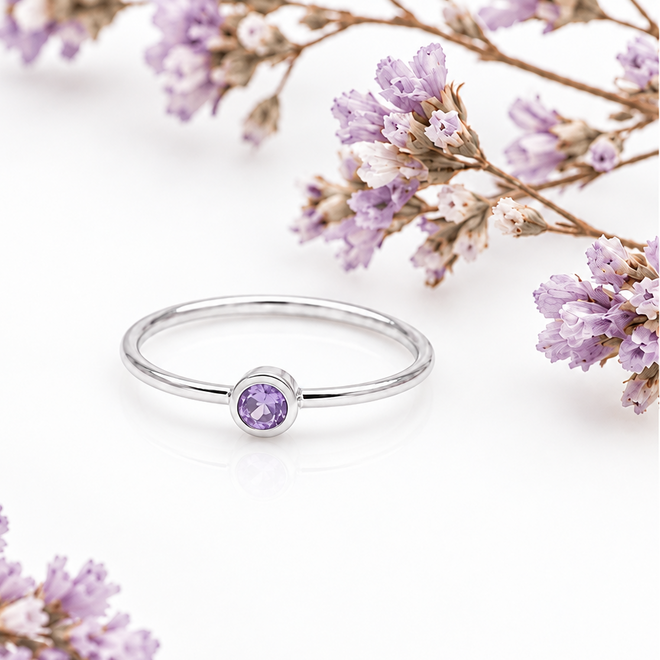February Sparkle Ring