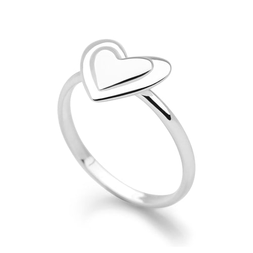 Love in Silver Ring Gift Finder R2183 Silver by Mail