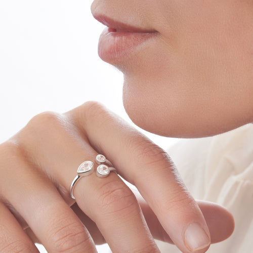 Frosted Petal Ring