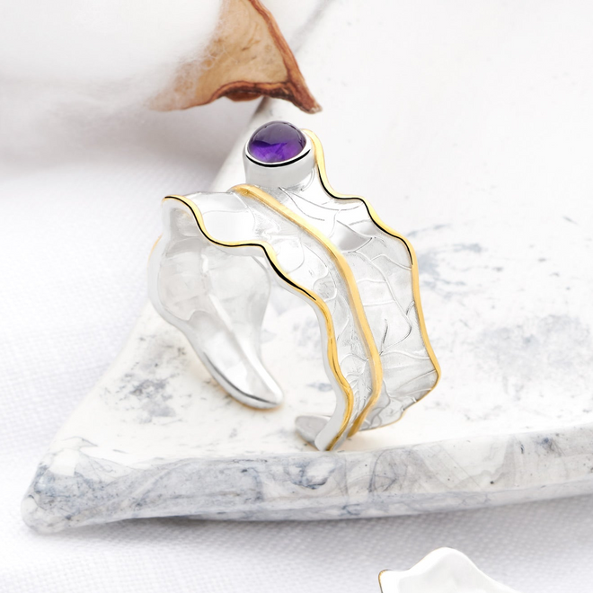 Purple Ivy Ring
