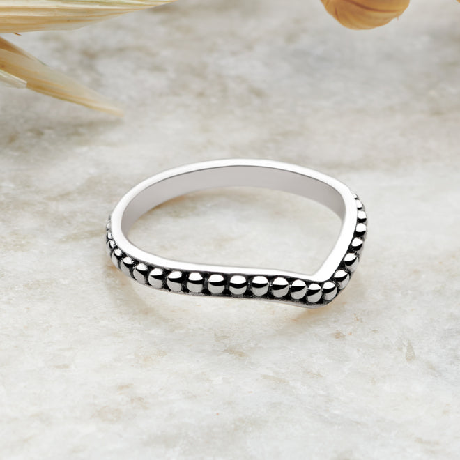 Bali Wishbone Stack Ring