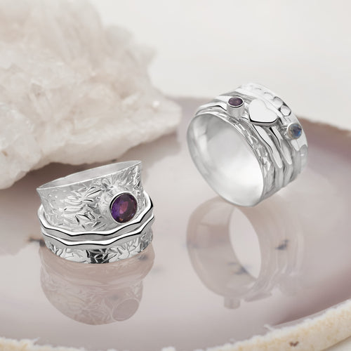 Amethyst Dream Spin Ring