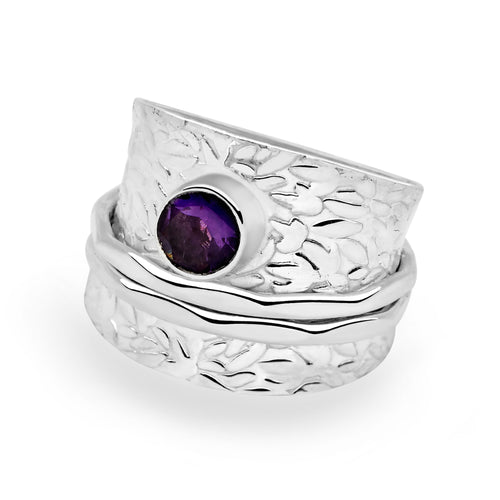 Amethyst Dream Spin Ring