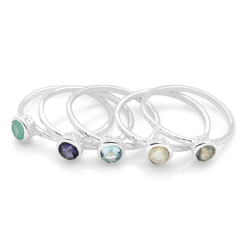 Oceanside Stack Rings (Set of 5)