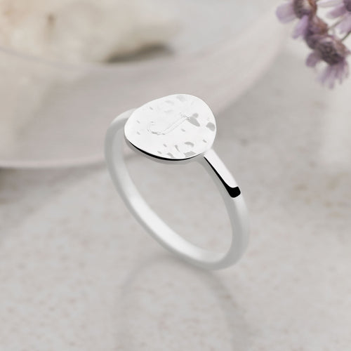Personalised Hammered Ring