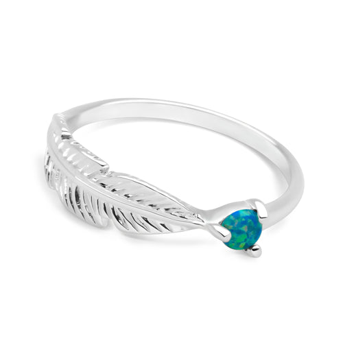 Feather Drop Ring