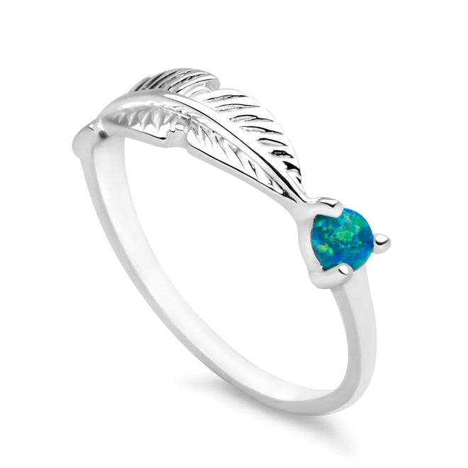 Feather Drop Ring
