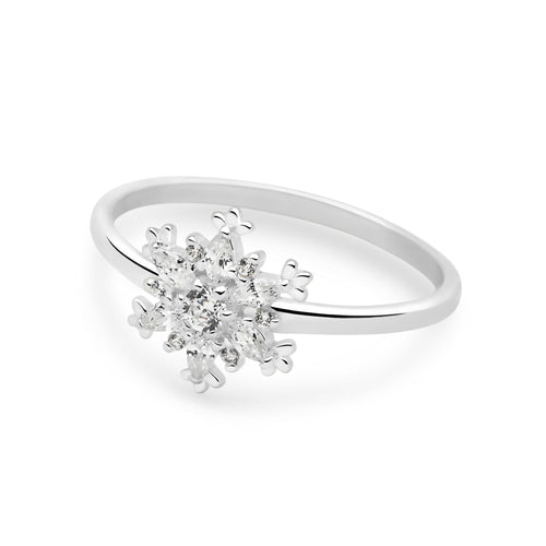Shimmering Snowflake Ring